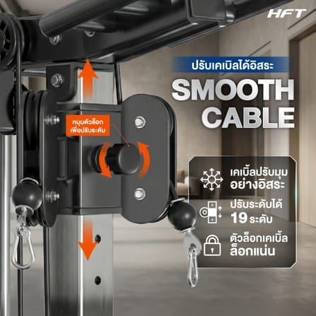 โฮมยิม HOMEFITTOOLS รุ่น SINGLE CABLE CORE PLUS (แผ่นน้ำหนักเหล็ก)_3